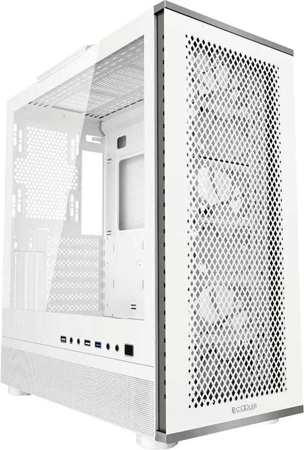 Корпус ATX PCCOOLER ME200 MESH WH, Midi-Tower, без БП,  белый [c3-a520whp3-gl]